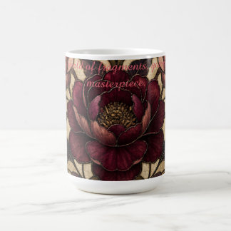 Rose Stained Glass Design Coffee Mug