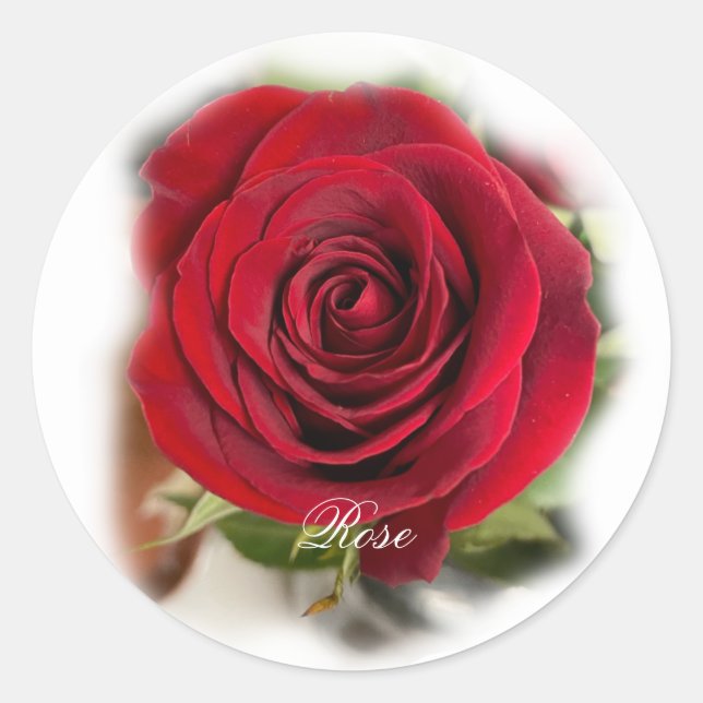 Rose Sticker Envelope Seals (Front)