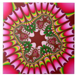 Rose Strawberry Flower Tile