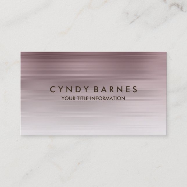 Rose Stripe Business Card (Front)