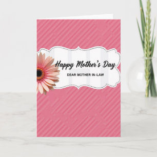 Rose Stripe Mothers Day Card