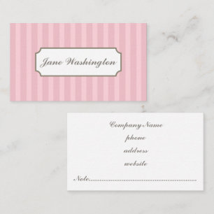 Rose Striped Business Card
