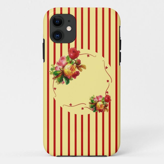 Rose Striped Case-Mate iPhone Case (Back)