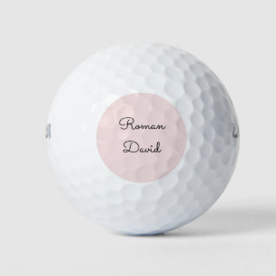 Rose Sugar Pinkish personalised  Golf Balls