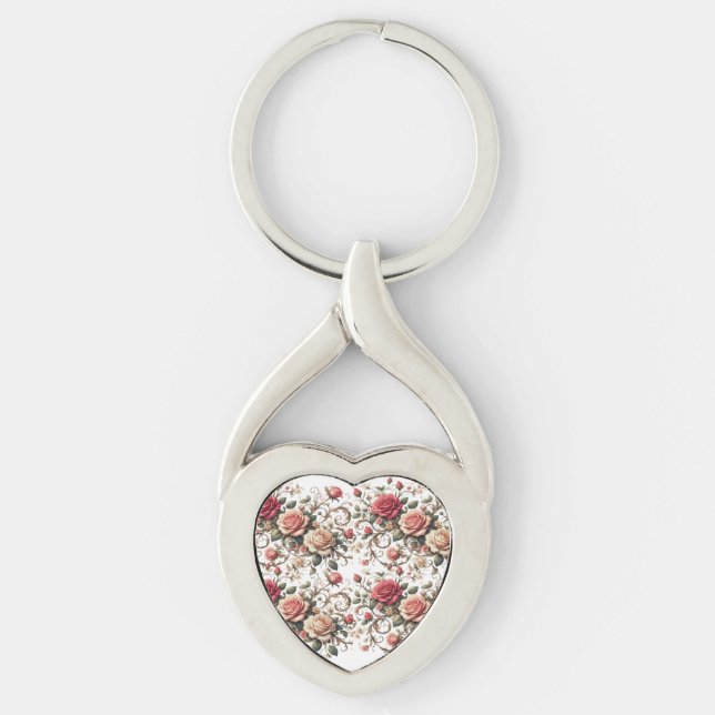 Rose Symphony Key Ring (Front)