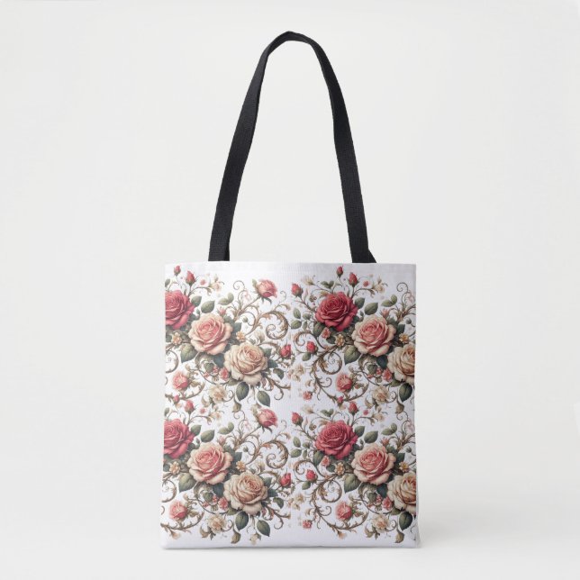 Rose Symphony Tote Bag (Front)