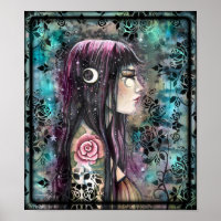 Rose Tattoo Contemporary Fantasy Art
