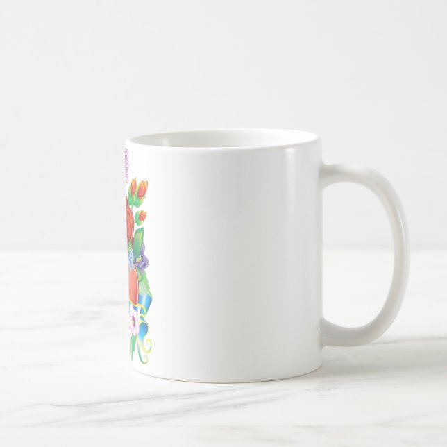 Rose Tattoo Hearts Coffee Mug (Right)