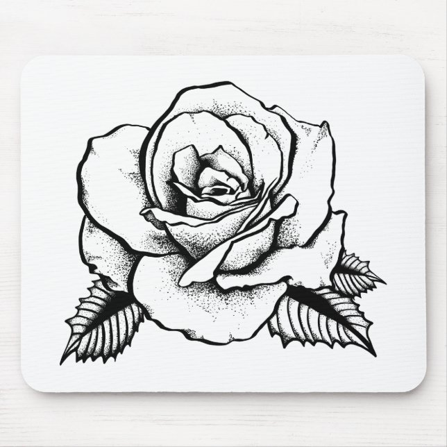 rose tattoo mouse pad (Front)