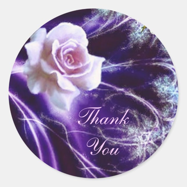 Rose Thank You Sticker (Front)