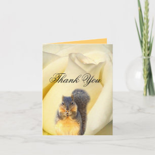 Rose & The Squirrel_ Thank You Card