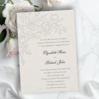 Rose Theme Beloved Ecru Formal Classic Wedding