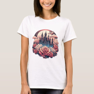 Rose-Tinted Castle Dreams" T-Shirt