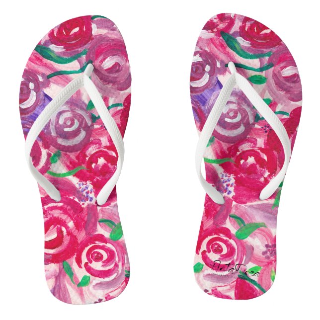 Rose Toes Jandals (Footbed)