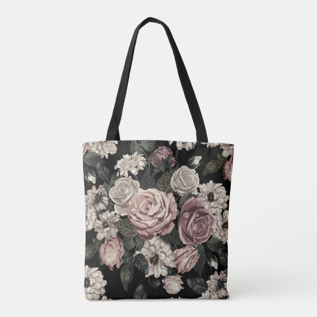rose tote bag (Back)