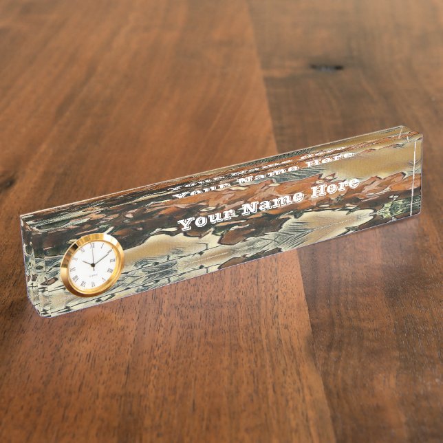 Rose Tree Art Nameplate (Side)