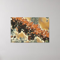 Rose Tree Art - Tan Trimming