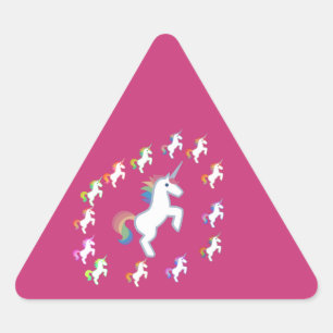 Rose Unicorn Triangle Radiance Sticker