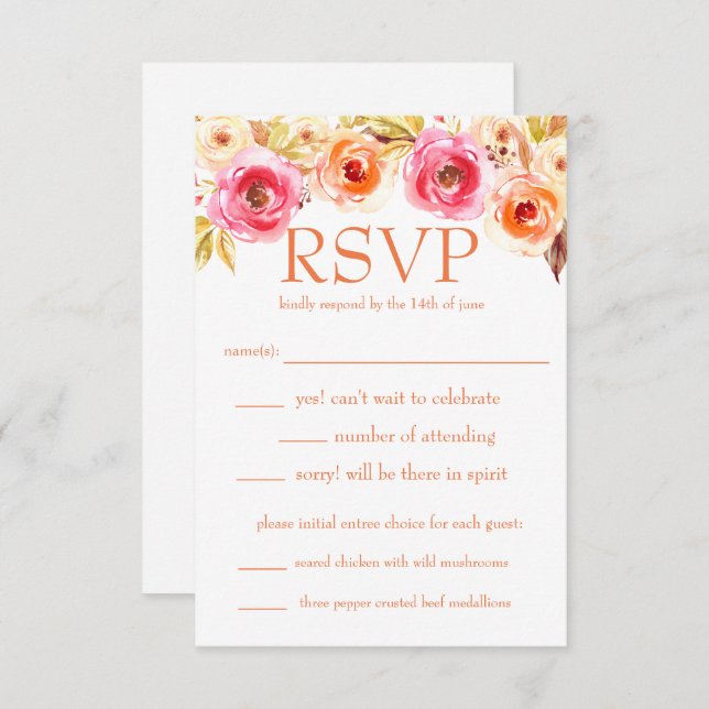 Rose Unity Invitation (Front/Back)