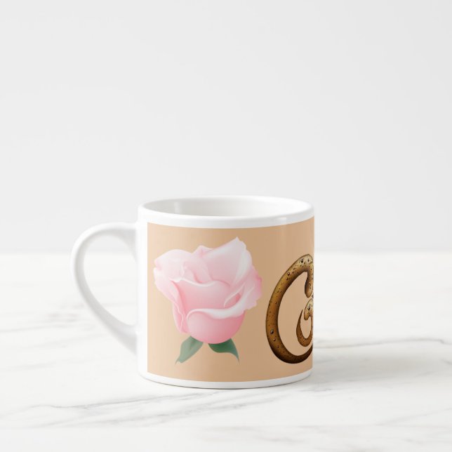 Rose Valentine's Day Espresso Cup (Left)