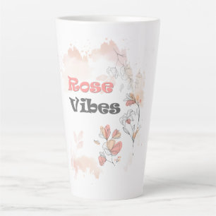 Rose Vibes – Aesthetic Floral Mood Latte Mug