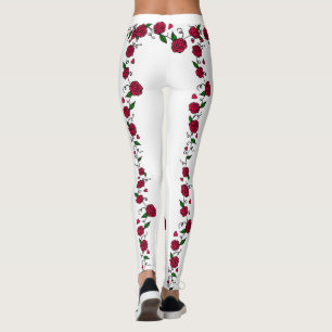 Rose Vine Tattoo Leggings