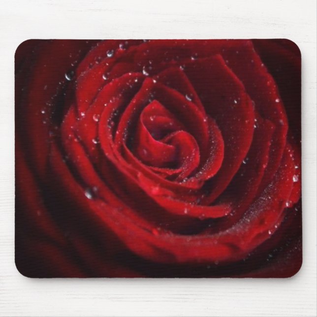 Rose Vines Heart Pattern Flower Peace Love Destiny Mouse Pad (Front)