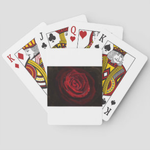Rose Vines Heart Pattern Flower Peace Love Destiny Playing Cards