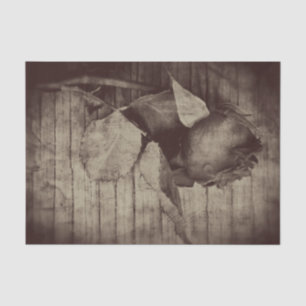 Rose Vintage Antique Sepia Brown Decoupage Tissue Paper