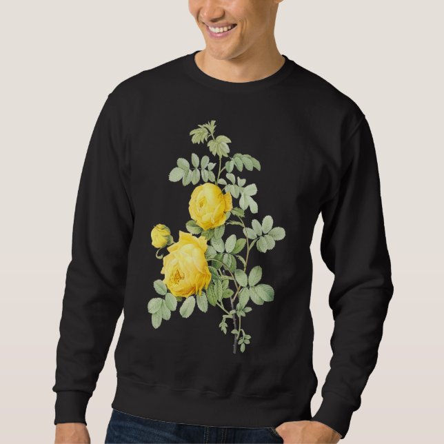 Rose Vintage Flower Sweatshirt (Front)