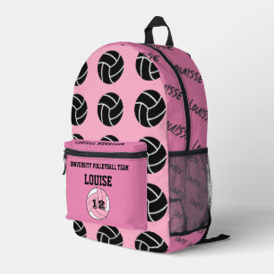 rose volleyball player backpack Monogrammed girls