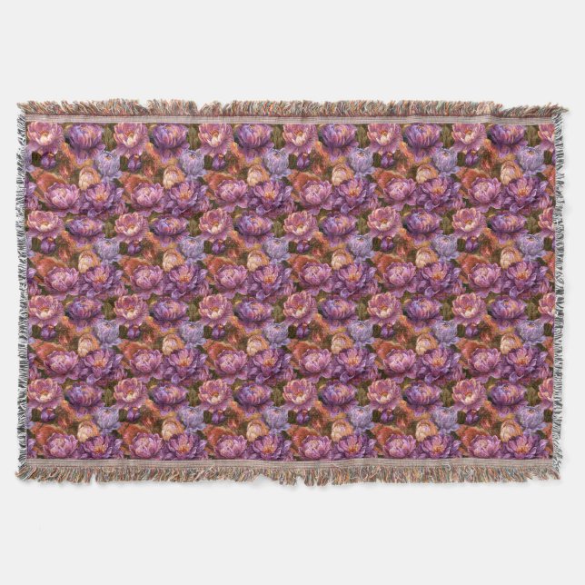 Rose Warm Interiors Classic Sofa Throw  Blanket (Front)