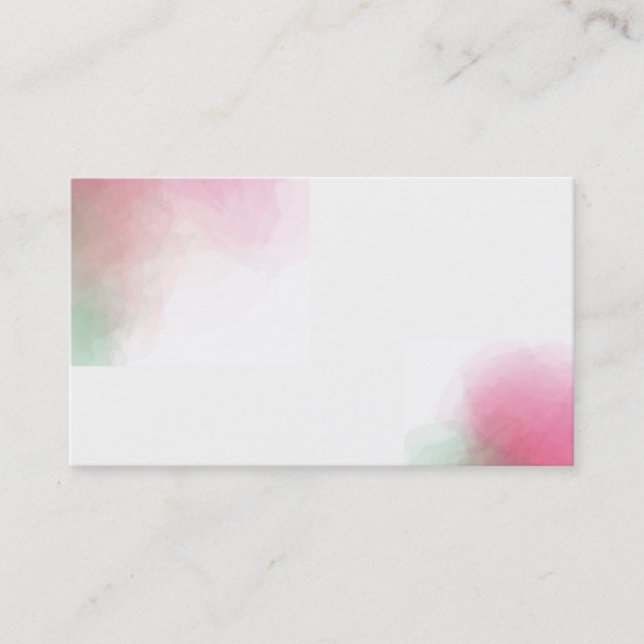 Rose Watercolor Business Cards (Front)