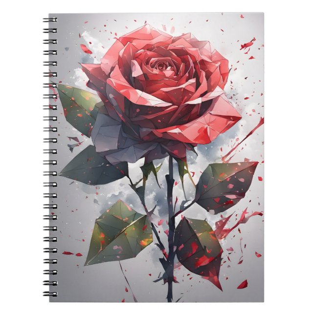 Rose - Watercolor flowers Notebook (Front)
