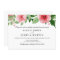 Rose Watercolor Flowers Rehearsal Dinner Invite