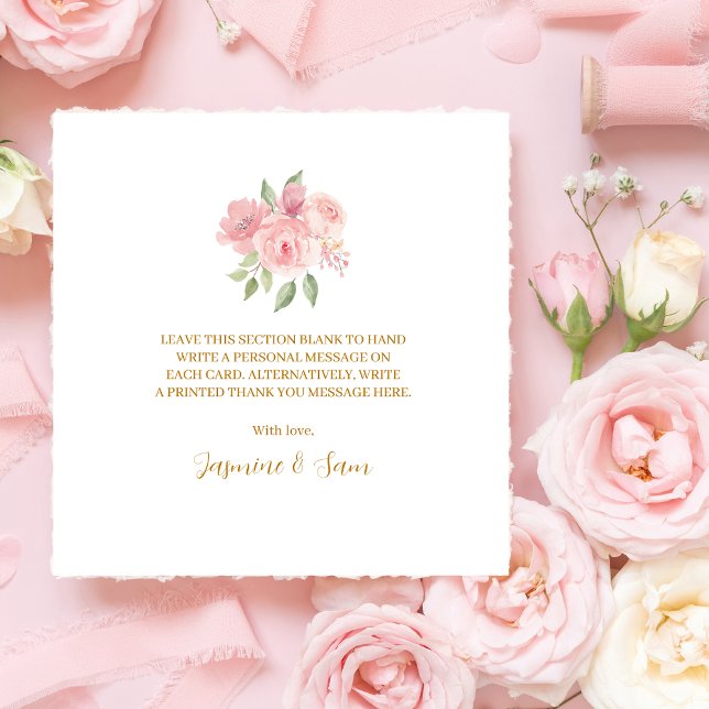 ROSE Watercolor Thank You Card (Creator Uploaded)