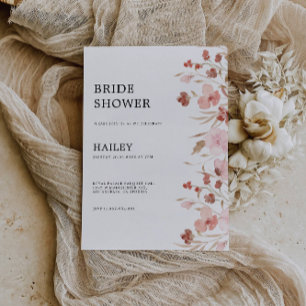 Rose Wedding  Bridal Shower Invitation