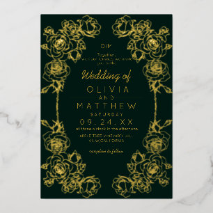 Rose Wedding Emerald Green Classic Wedding