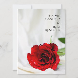 Rose wedding Invitation