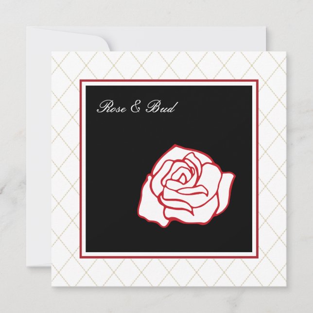 Rose Wedding Invitations (Front)