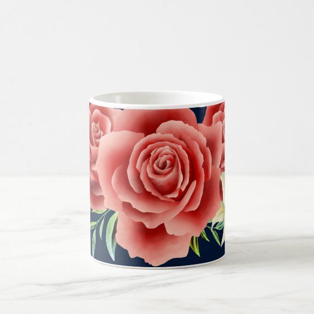 Rose Wedding Large Coffee Mug (Center)