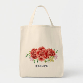 Rose Wedding Tote Bag
