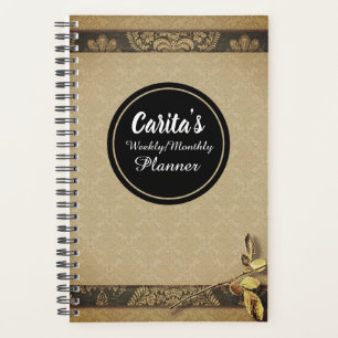Rose Weekly/Monthly Planner-Sepia Planner
