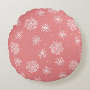 Rose Whimsical Celestial Floral 16" Round Cushion