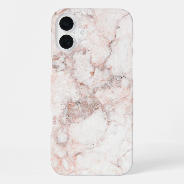 Rose White Marble iPhone Case (Back)