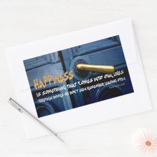 Rose Wilder Lane Inspirational Quote Rectangular Sticker