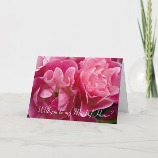 Rose :: Will you be my Maid of Honour Card