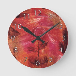 Rose Wind Round Clock