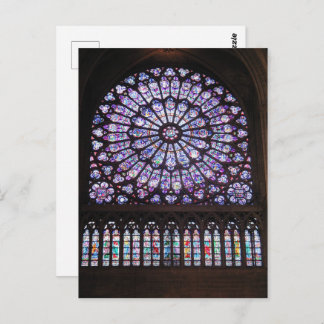 Rose Window at Cathedral of Notre Dame Postcard