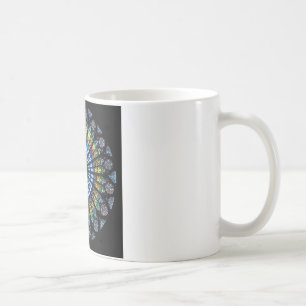 rose window coffee mug